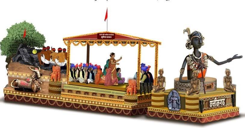 गणतंत्र-दिवस परेड में कर्तव्यपथ पर शामिल होगी "छत्तीसगढ़ की आदिम जनसंसद की झांकी"