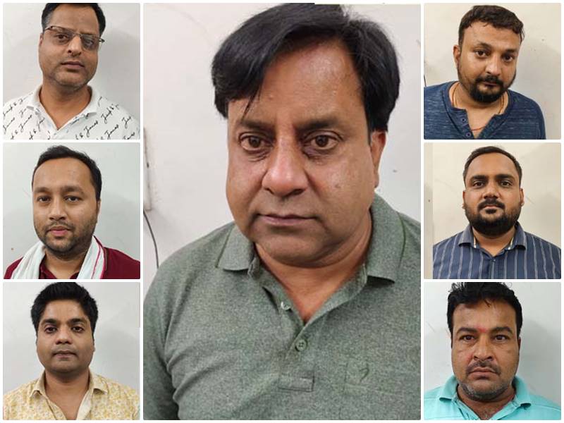 शहर के नामचीन होटल सजीं थी जुएं की फंड...  पहुंची पुलिस और सात व्यापारियों को दबोचा