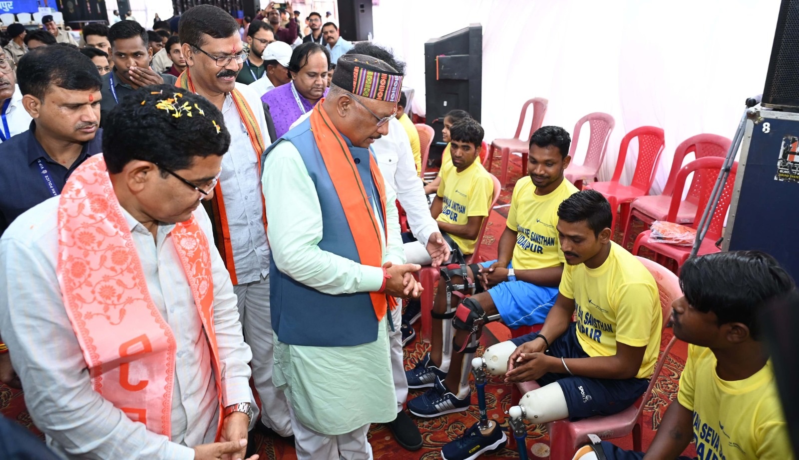  नारायण सेवा संस्थान के शिविर में 750 दिव्यांगों को लगे नारायण लिम्ब