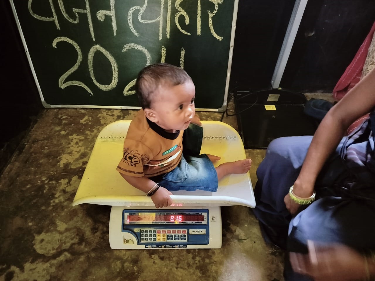 जिले में वजन त्यौहार से 34000 हजार से अधिक बच्चे हुये लाभान्वित