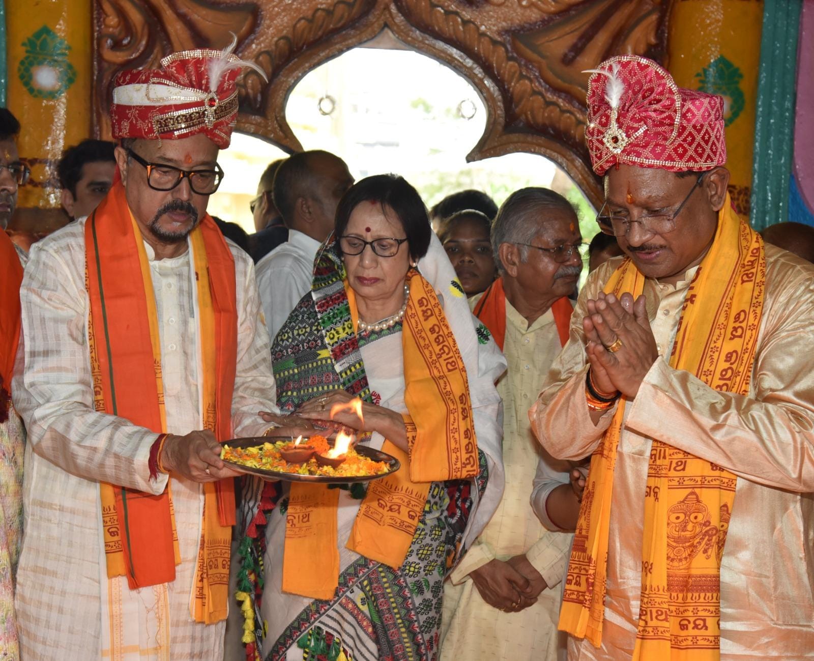 रथयात्रा महोत्सवः राज्यपाल डेका और मुख्यमंत्री साय ने की छेरापहरा की रस्म अदायगी