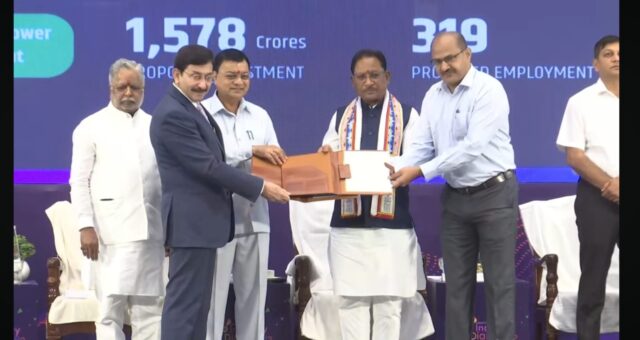 जिंदल थर्मल पावर प्लांट एवं 500 MW जिंदल सोलर पावर प्लांट के लिए राज्य शासन के बीच एमओयू हस्ताक्षरित.