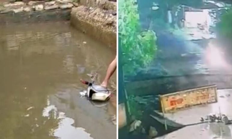 लापरवाही बनी मौत का कारण : अधूरे पुल निर्माण के गड्ढे में गिरा युवक हुई मौत