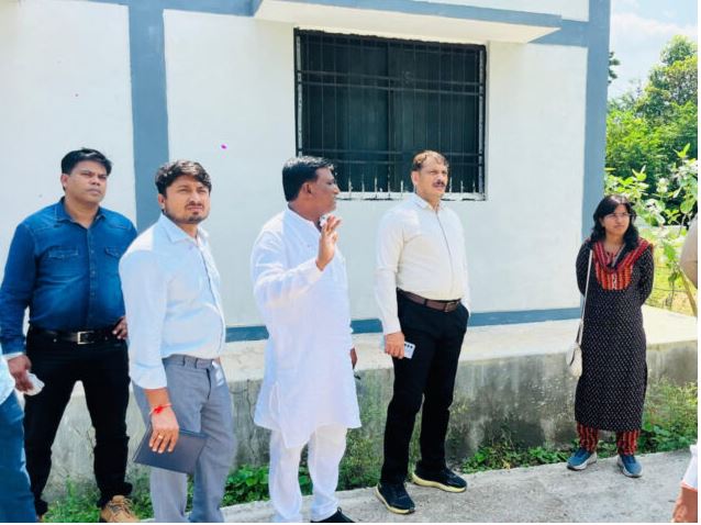 नालंदा लाइब्रेरी निर्माण की प्रक्रिया हुई तेज, कलेक्टर गोपाल वर्मा ने किया निरीक्षण