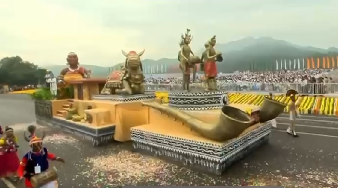 एकता परेड में छत्तीसगढ़ की झांकी ने दिखाया विकास का नया मॉडल