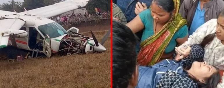 ओडिशा में 9 सीटर चार्टर प्लेन हुआ क्रैश, हादसे में 2 पायलट समेत 4 यात्री घायल