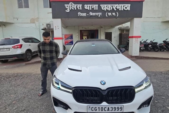बिलासपुर हाईवे पर रील का खतरनाक स्टंट, पुलिस ने किया BMW जब्त