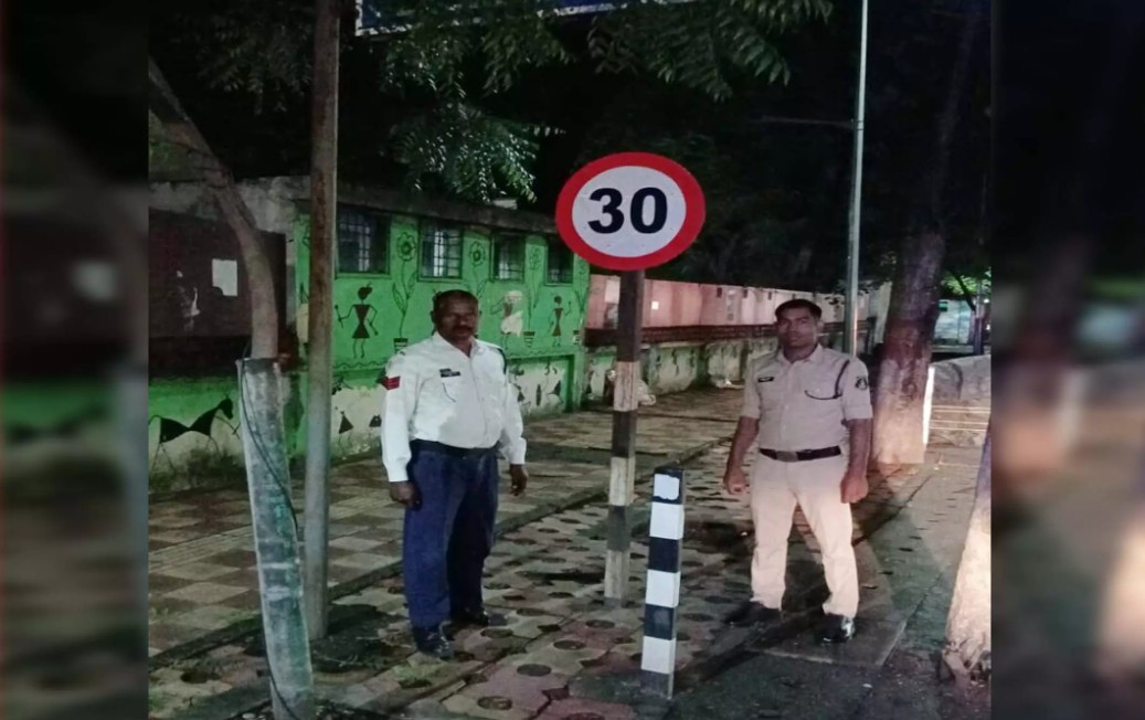 तेज रफ्तार पर लगेगी लगाम, आंतरिक मार्गों पर गति सीमा बोर्ड लगाए गए