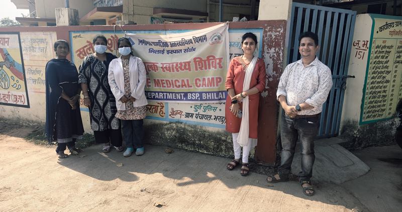 बीएसपी का निकुम ब्लॉक के चार गांवों में निःशुल्क चिकित्सा शिविरों से 191 ग्रामीण लाभान्वित