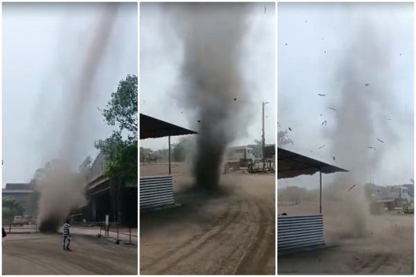 छत्तीसगढ़ में आसमान छूता नजर आया TORNEDO... लंबे अंतराल के बाद दिखा इतना भयावह नजारा... जद में आने वाले का...?