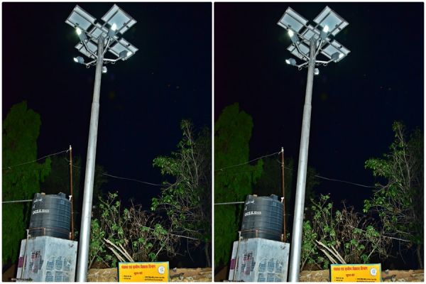  हाथी प्रभावित गांवों में लोगों की सुरक्षा के लिए लगाए जा रहे हाई मास्क लाइट