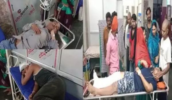 तेज रफ्तार कार सवारों ने चार को रौंदा... चारों की हालत गंभीर... एक मवेशी की मौत