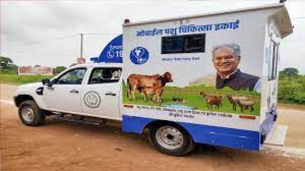 छत्तीसगढ़ ऐसा राज्य जहां चल रहा मोबाइल पशु चिकित्सा यूनिट... अब तक हजारों मवेशियों का हो चुका उपचार
