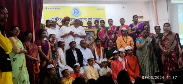 बिलासपुर में मना संतश्री गजानन महाराज का प्रकटोत्सव.. "असा माझा योगिराज" का जीवंत चित्रण भी