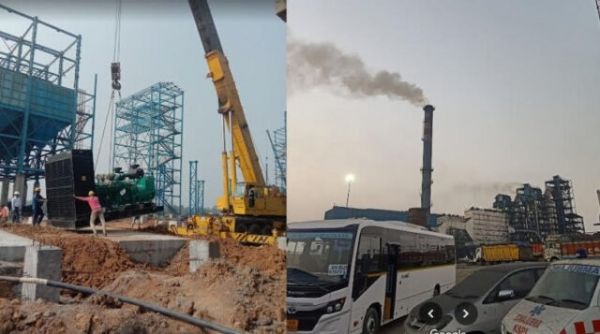 निर्माणाधीन प्लांट की चिमनी गिरने से कई मजदूर दबे : मुंगेली में बड़ा हादसा