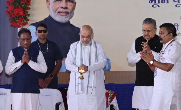 केन्द्रीय गृह मंत्री अमित शाह ने एनएफएसयू और एनएफएसएल का किया भूमिपूजन