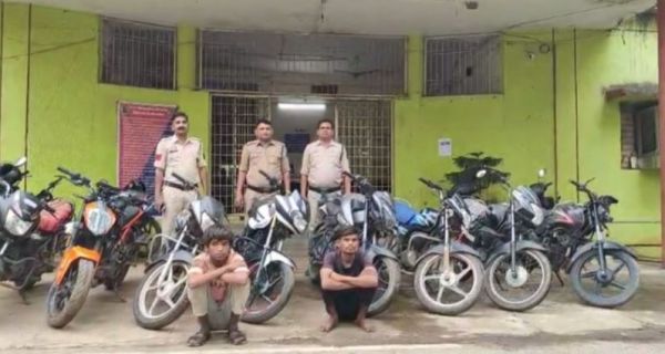 मोटरसाइकिल चोर गिरोह के दो सदस्य गिरफ्तार...