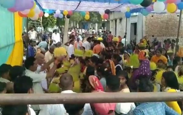 भवतरा गांव मे पहली बार भोजली तिहार धूमधाम से मनाया गया।