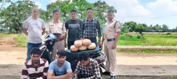 सक्ती जिले के बाराद्वार थाना क्षेत्र से बड़ी कार्रवाई  गांजा तस्करी में तीन आरोपी गिरफ्तार