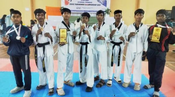 एकलव्य खेल अकादमी के ताइक्वांडो खिलाड़ियों का नेशनल में चयन