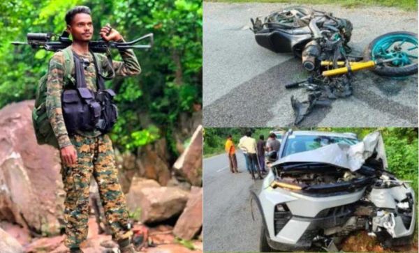 सड़क हादसे में बस्तर फाइटर के जवान की गयी जान, कार और बाइक में हुई जोरदार टक्कर