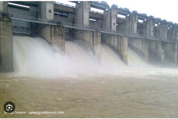 भारी बारिश से गंगरेल बांध का जलस्तर बढ़ा