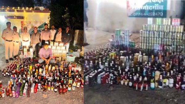 आबकारी विभाग की बड़ी कार्रवाई, किराए के फ्लैट में छापेमारी कर अवैध प्रीमियम शराब का जखीरा किया जब्त
