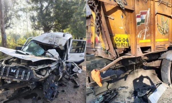 भीषण सड़क हादसा: तेज रफ्तार स्कॉर्पियो खड़े ट्रक से टकराई, 5 की मौत, 7 गंभीर रूप से घायल