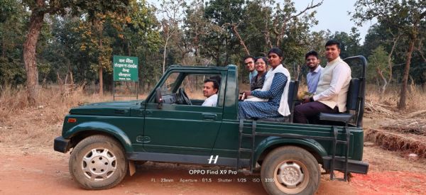 प्रशिक्षु आईएफएस अधिकारियों को मिला डीज़ीपीएस सर्वे  एवं वन्यजीव प्रबंधन का व्यवहारिक प्रशिक्षण