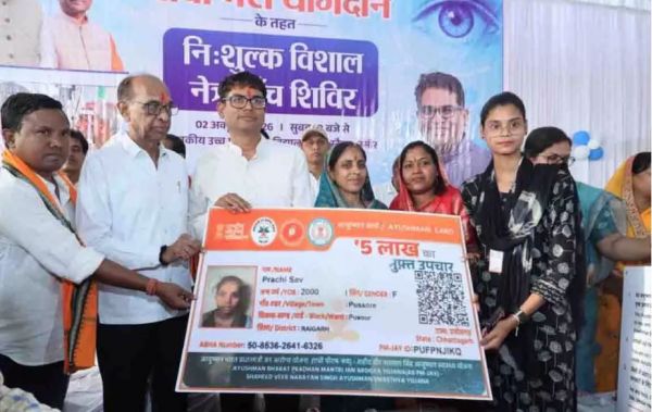 3165 जरूरतमंदों को निःशुल्क चश्मे, 800 लोगों को दवाएं वितरित 