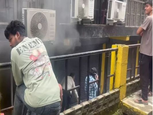 बिलासपुर के राजेंद्र नगर चौक के दुकान में भड़की आग, सामान जलकर खाक