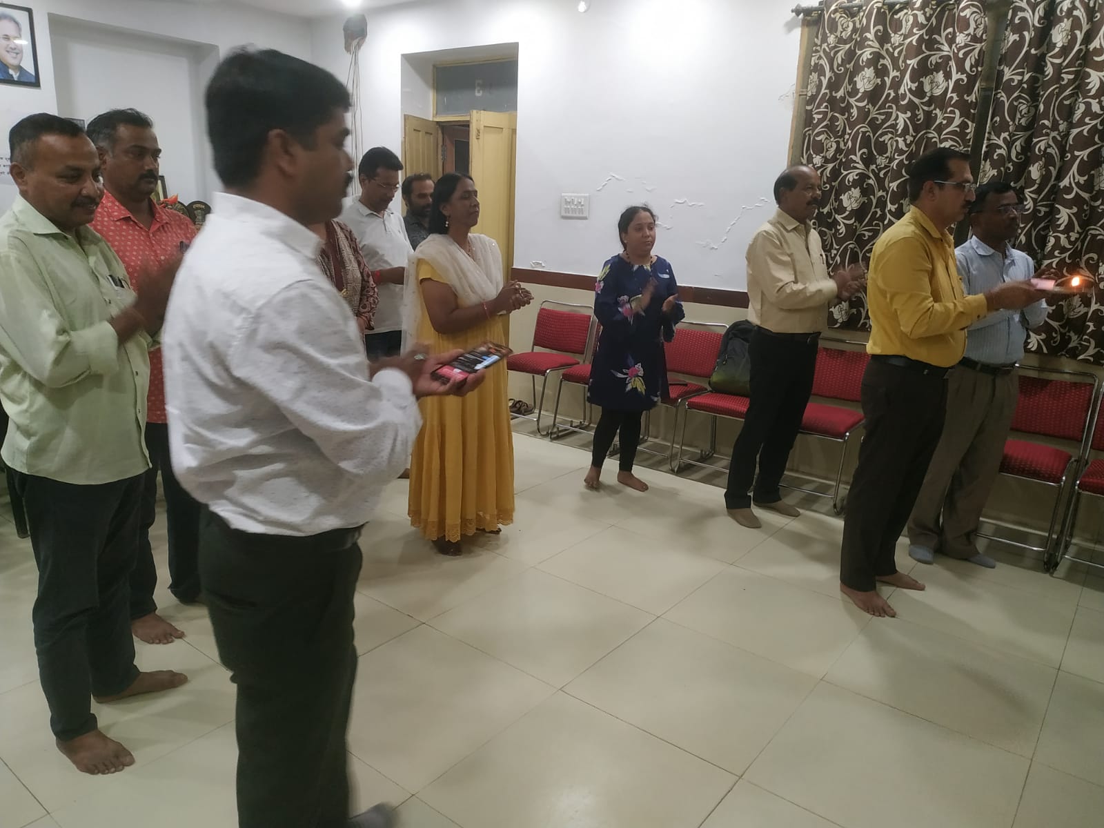 शिवाजी ने बचपन के खेल को युवावस्था में बनाया कर्म, महाराष्ट्र मंडल में की गई शिवाजी महाराज की महाआरती