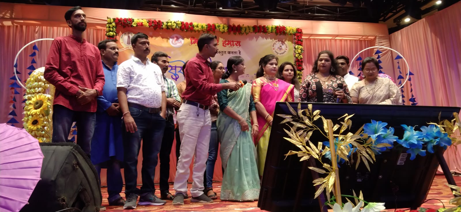 महाराष्ट्र मंडळ में सजी गीतों की महफिल.... दिव्यांग बालिकाओं के नाम रही शाम
