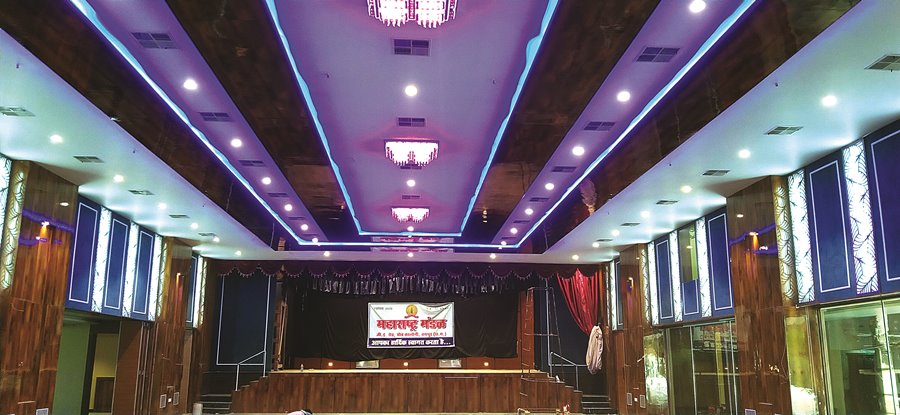 महाराष्ट्र मंडल भवन की खूबसूरती निहार रहे लोग... बढ़ रही लगातार पूछपरख... आगामी योजनाओं में कर रहे शामिल