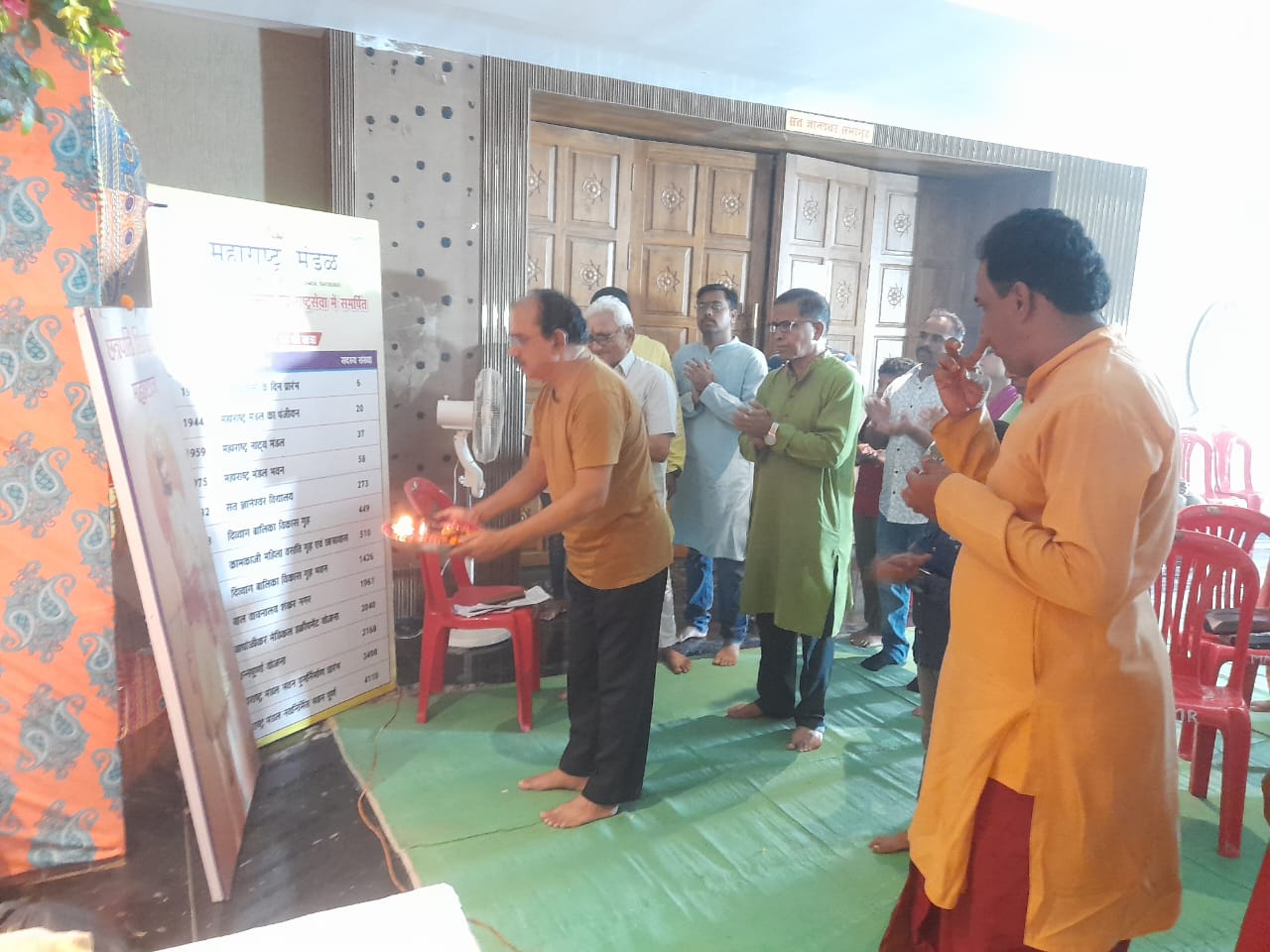  महाराष्ट्र मंडळ में हुई शिवाजी महाराज की महाआरती