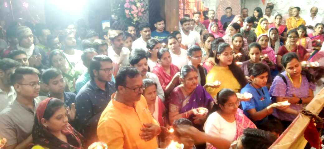  महाराष्ट्र मंडल ने हनुमान मंदिर में की महा आरती