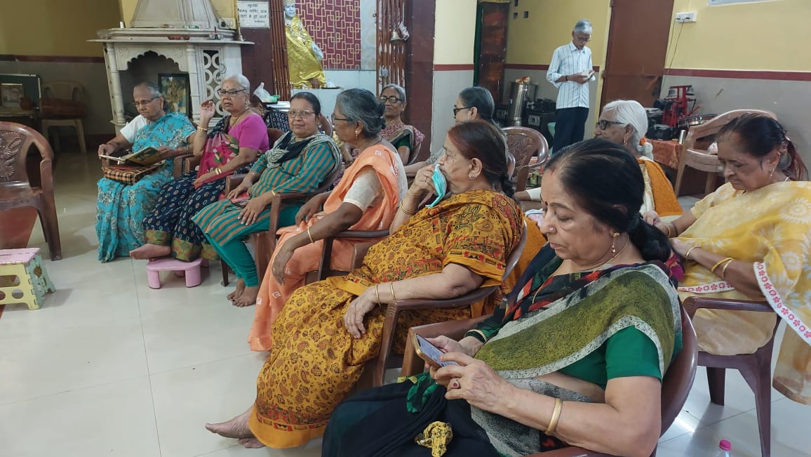 महाराष्ट्र मंडळ के वल्लभनगर, डगनिया और बूढ़ापारा केंद्र में राम रक्षा स्त्रोत, हनुमान चालीसा का सामूहिक पाठ