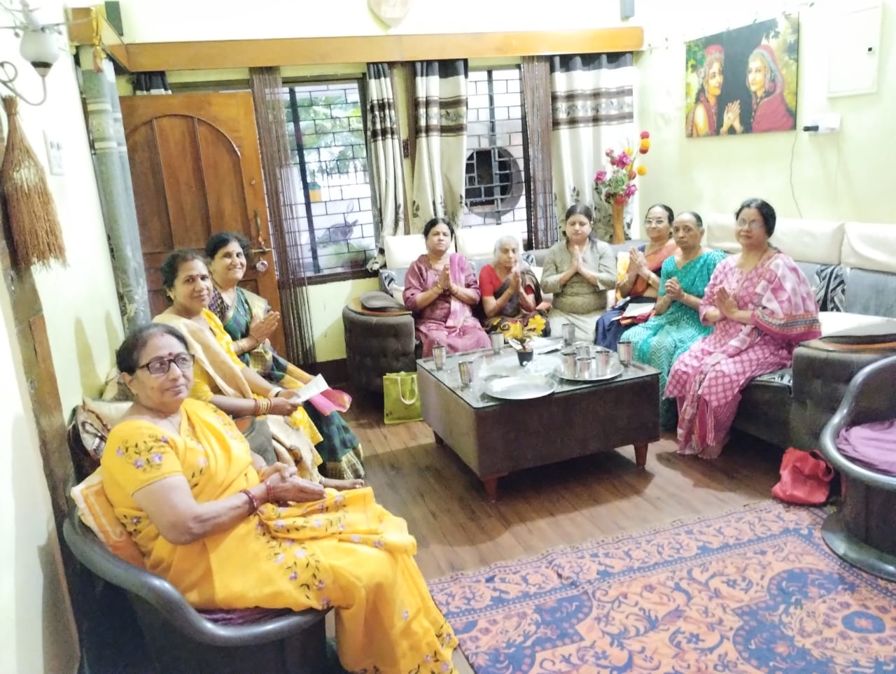 डंगनिया केंद्र की महिलाएं हर संकष्टी चतुर्थी को कर रही अथर्व शीर्ष का पाठ