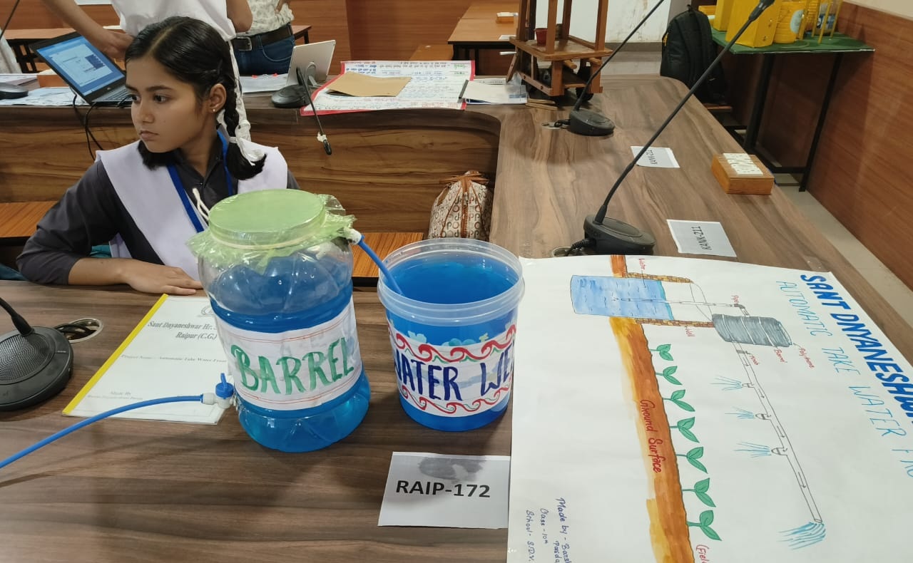  स्टेट इंस्पायर मानक साइंस कंपिटिशन में संत ज्ञानेश्वर स्कूल की छात्रा वर्षा हुई शामिल