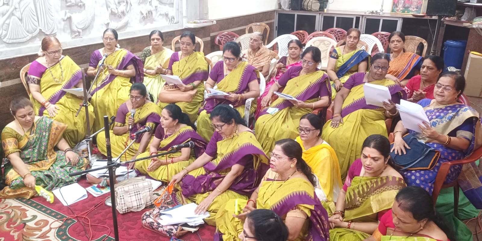  तात्यापारा हनुमान मंदिर में 12 घंटे मैराथन चला भजन- कीर्तन