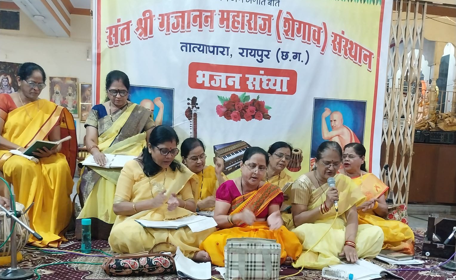 गजानन मंदिर में मनाई जा रही संत श्री गजानन महाराज की पुण्यतिथि