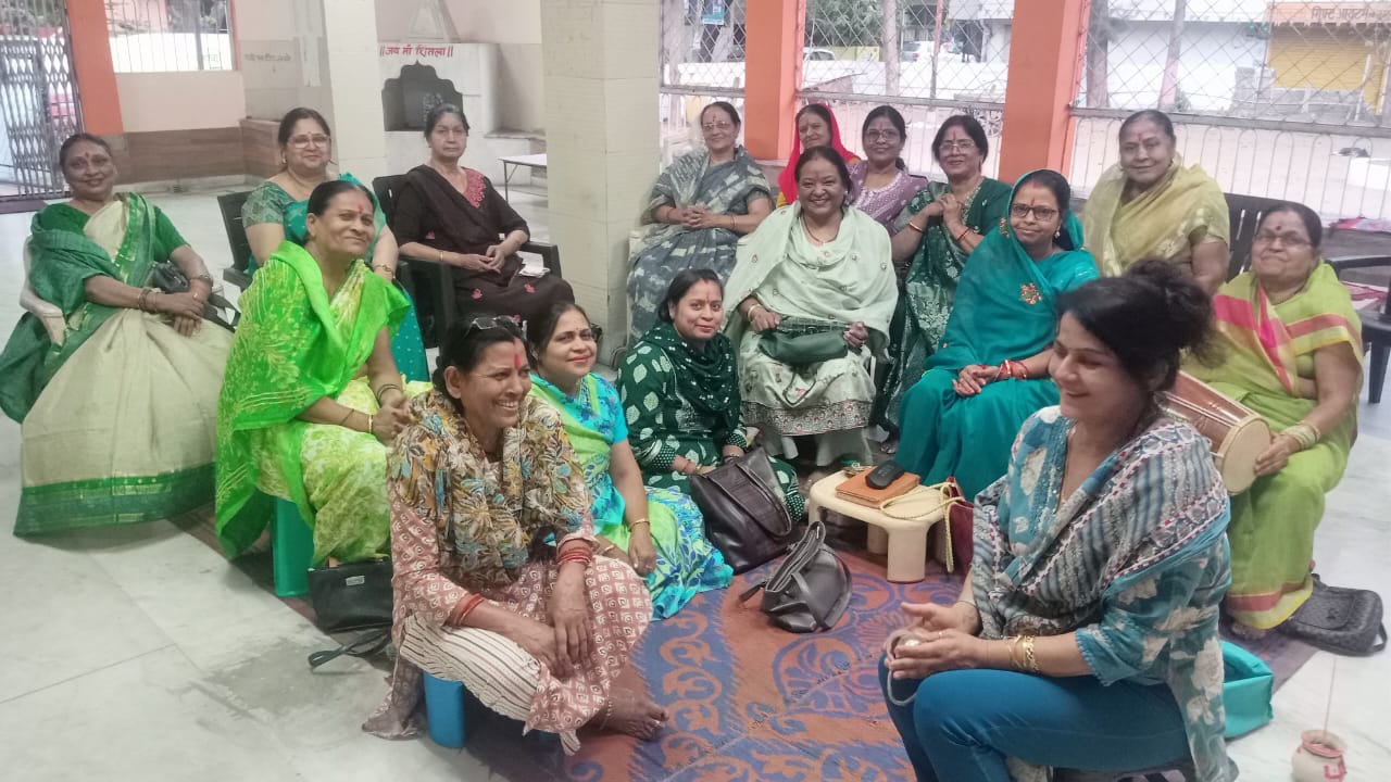 मंडल के सभागृह में सामूहिक रामरक्षा स्तोत्र और हनुमान चालीसा पाठ