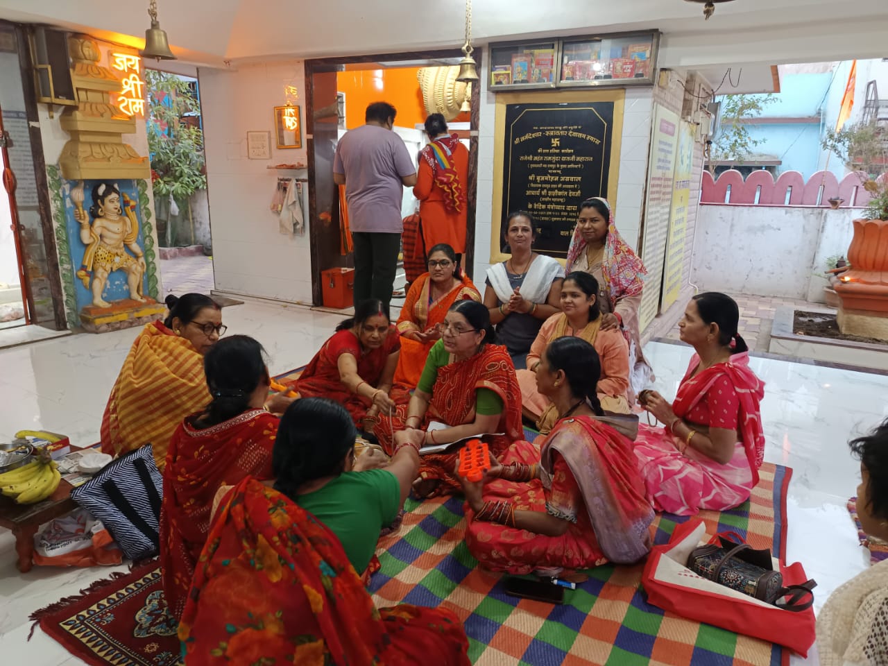 हनुमान जयंती पर मंडल के महिला केंद्रों में रामरक्षा स्तोत्र और हनुमान चालीसा पाठ