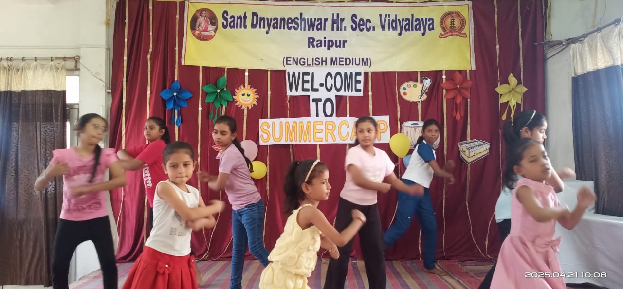 संत ज्ञानेश्वर स्कूल में समर कैंप के पहले दिन बच्चों ने की जुंबा के साथ फन और मस्ती