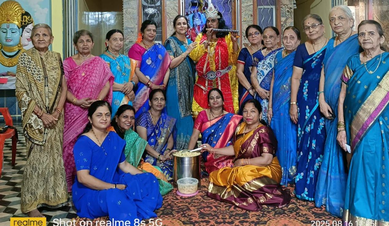 जन्माष्टमी के दिन भी महिला केंद्रों में हुआ रामरक्षा स्त्रोत और हनुमान चालीसा पाठ