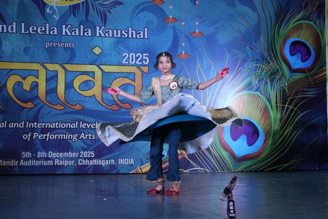  कलावंत-2025 में संत ज्ञानेश्वर की छात्रा पावना जूनियर कैटेगिरी में प्रथम 