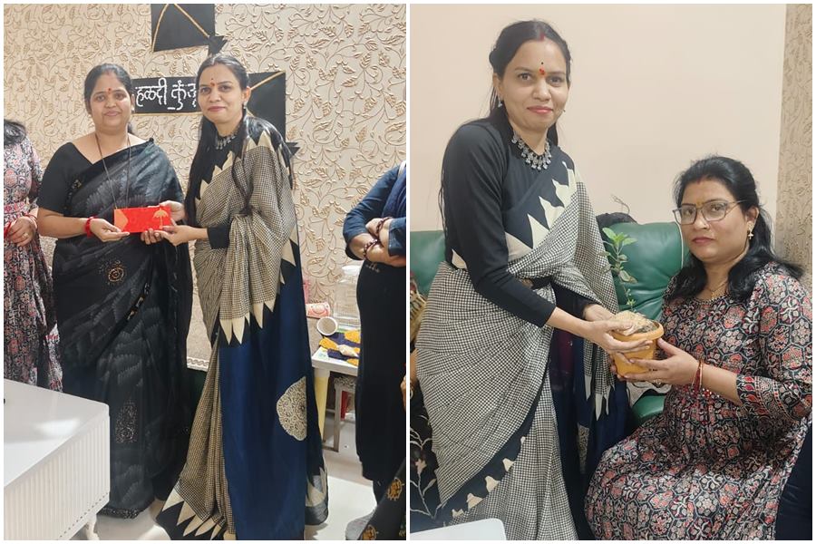 हल्दी- कुंकू 2026.... अमलीडीड केंद्र में 10 चूड़िया रिंग में फंसाकर प्रिया बनीं विजेता