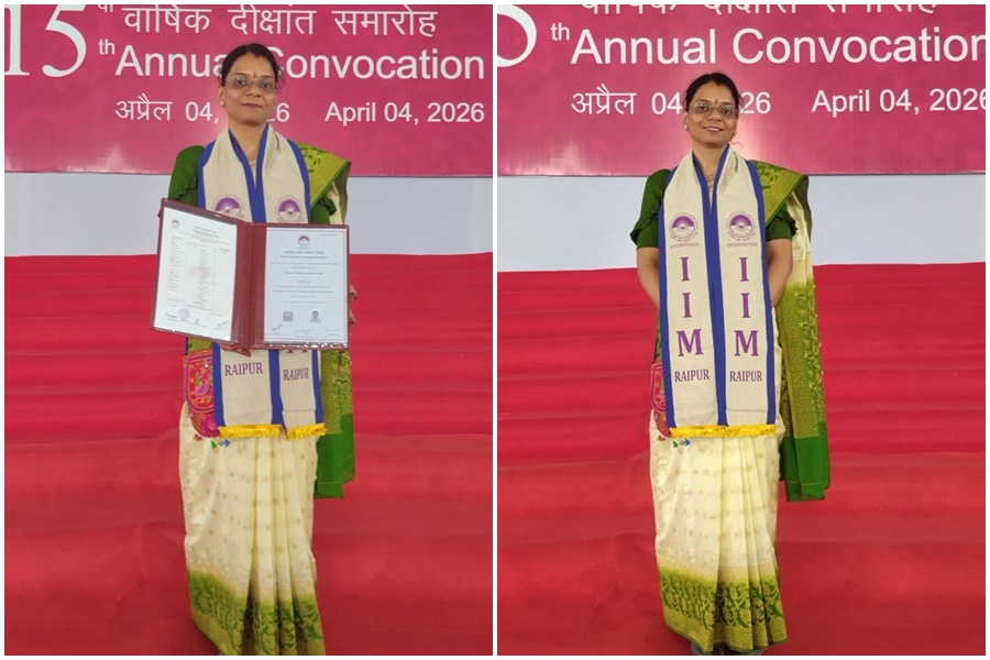 महाराष्ट्र मंडल की सदस्य निधि लाड को मिली आईआईएम रायपुर से एग्जीक्यूटिव एमबीए की उपाधि