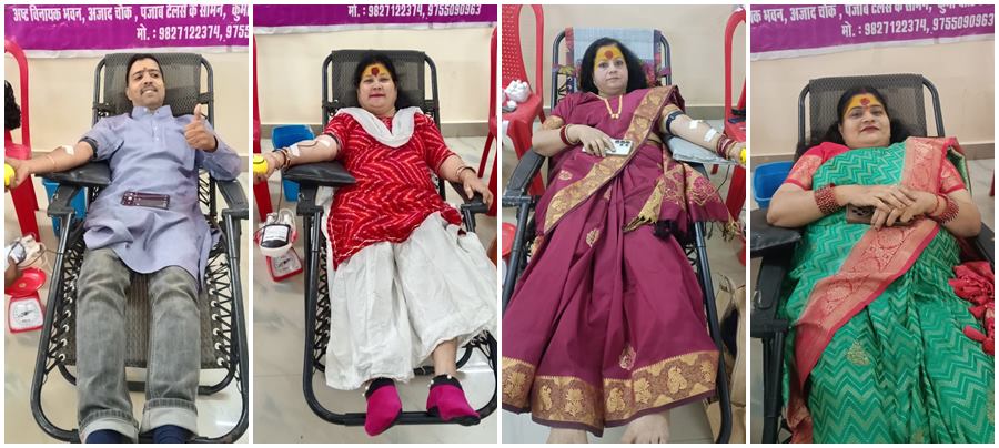  मराठी मेले में सभासदों ने जोश से किया रक्तदान