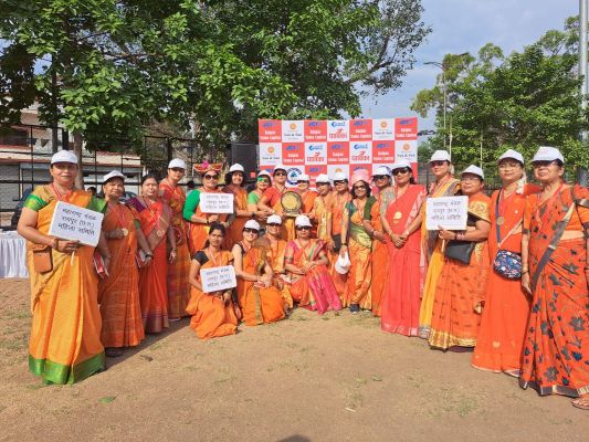 धाविका मैराथन में नारी शक्ति ने रचा इतिहास और बिखेरे इंद्रधनुषी रंग